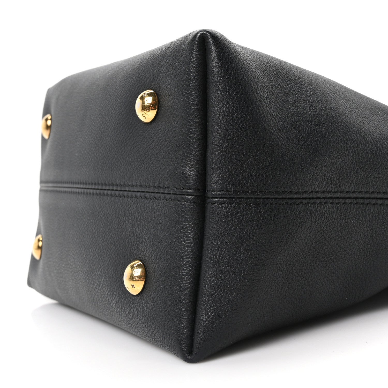 Louis Vuitton Grained Calfskin Low Key Hobo PM Black