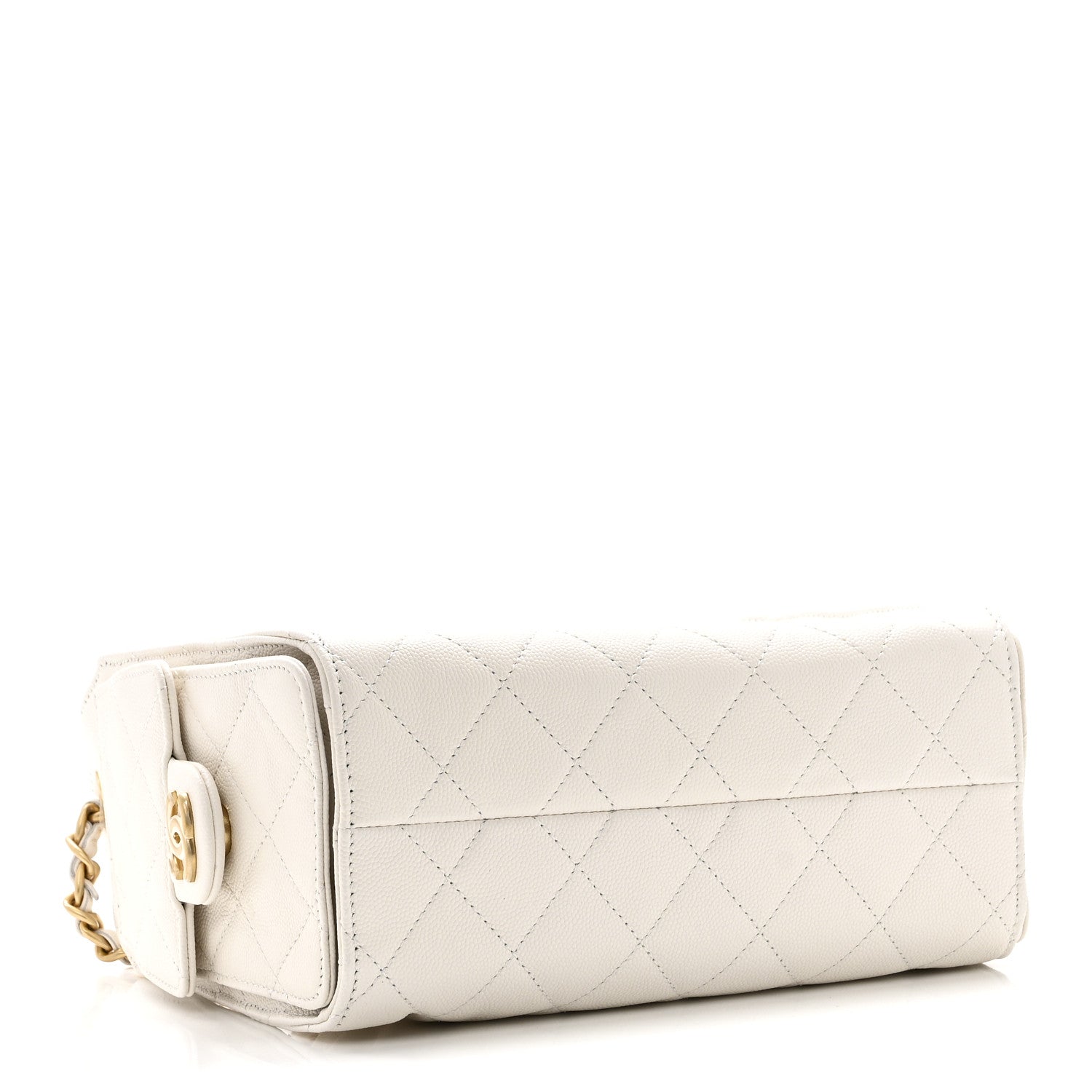 Chanel Caviar Quilted Mini Chanel 25 Handbag White