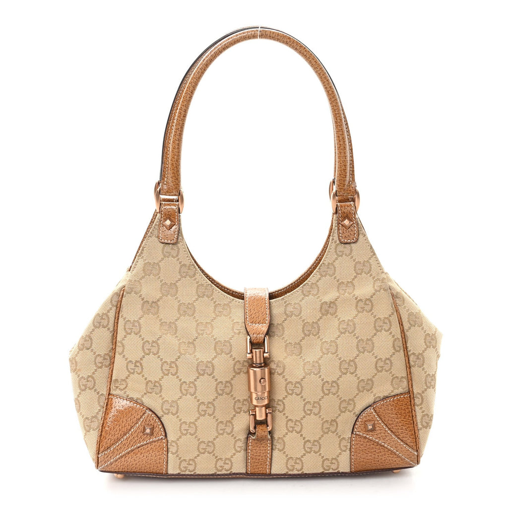 Gucci Monogram Calfskin Bardot Shoulder Bag