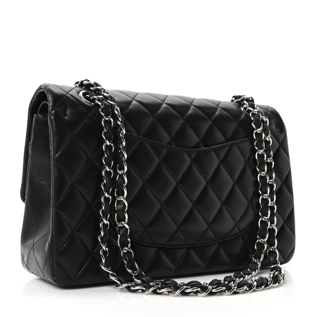Chanel Lambskin Quilted Medium Double Flap Black