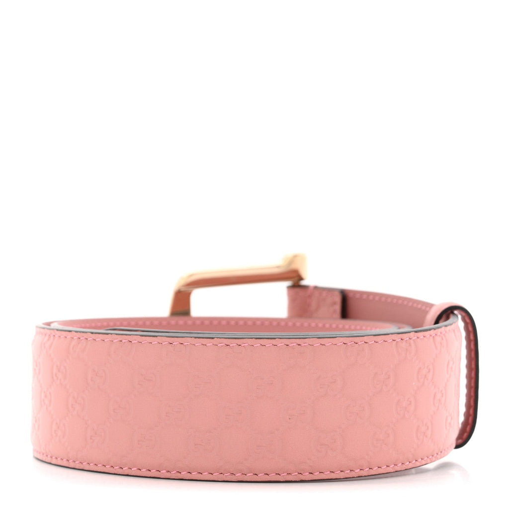 Gucci Soft Microguccissima Margaux Calfskin Belt 80 32 Soft Pink