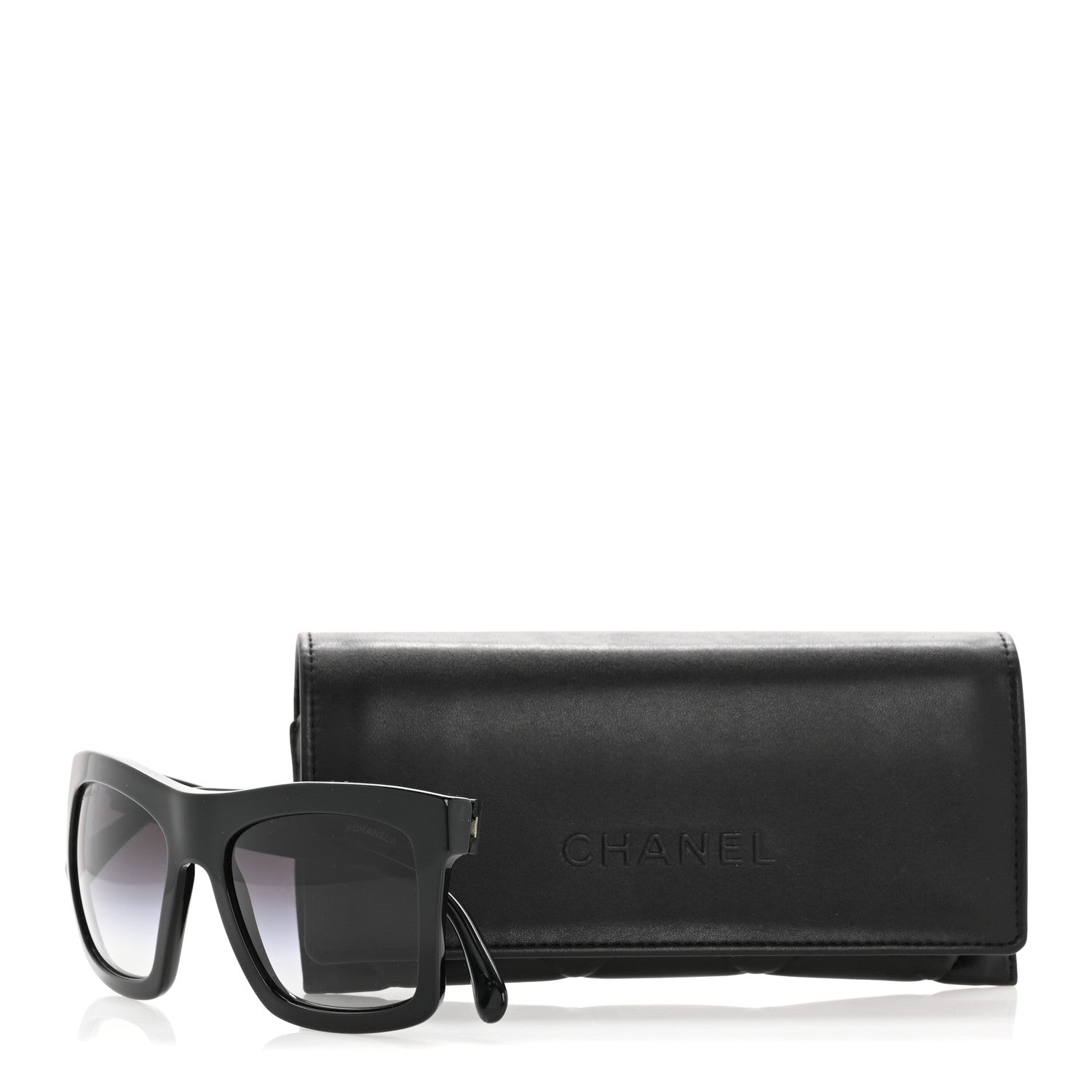 Acetate Oversized Square Sunglasses 71042 Black