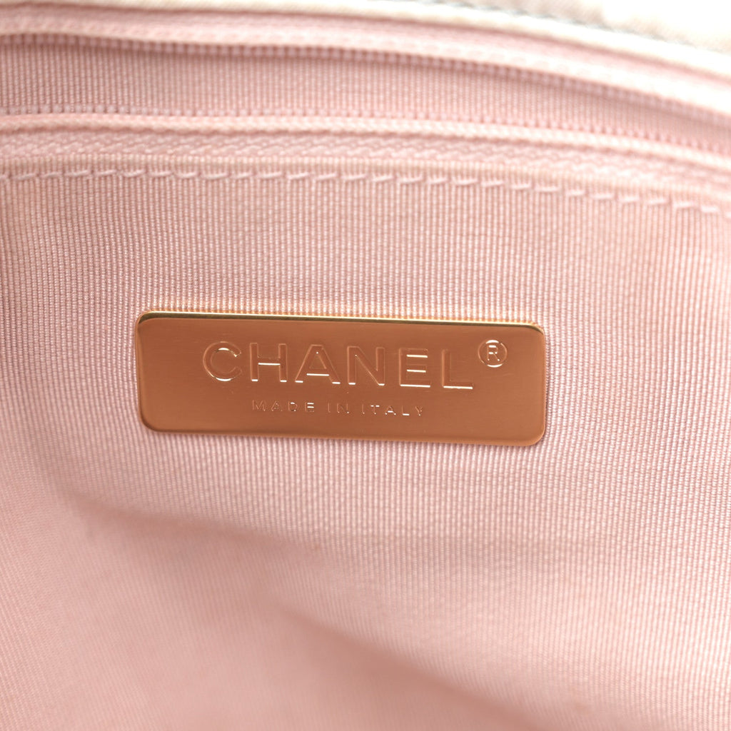Chanel Silk Maxi Scarf Chanel 19 Flap Black Blue White