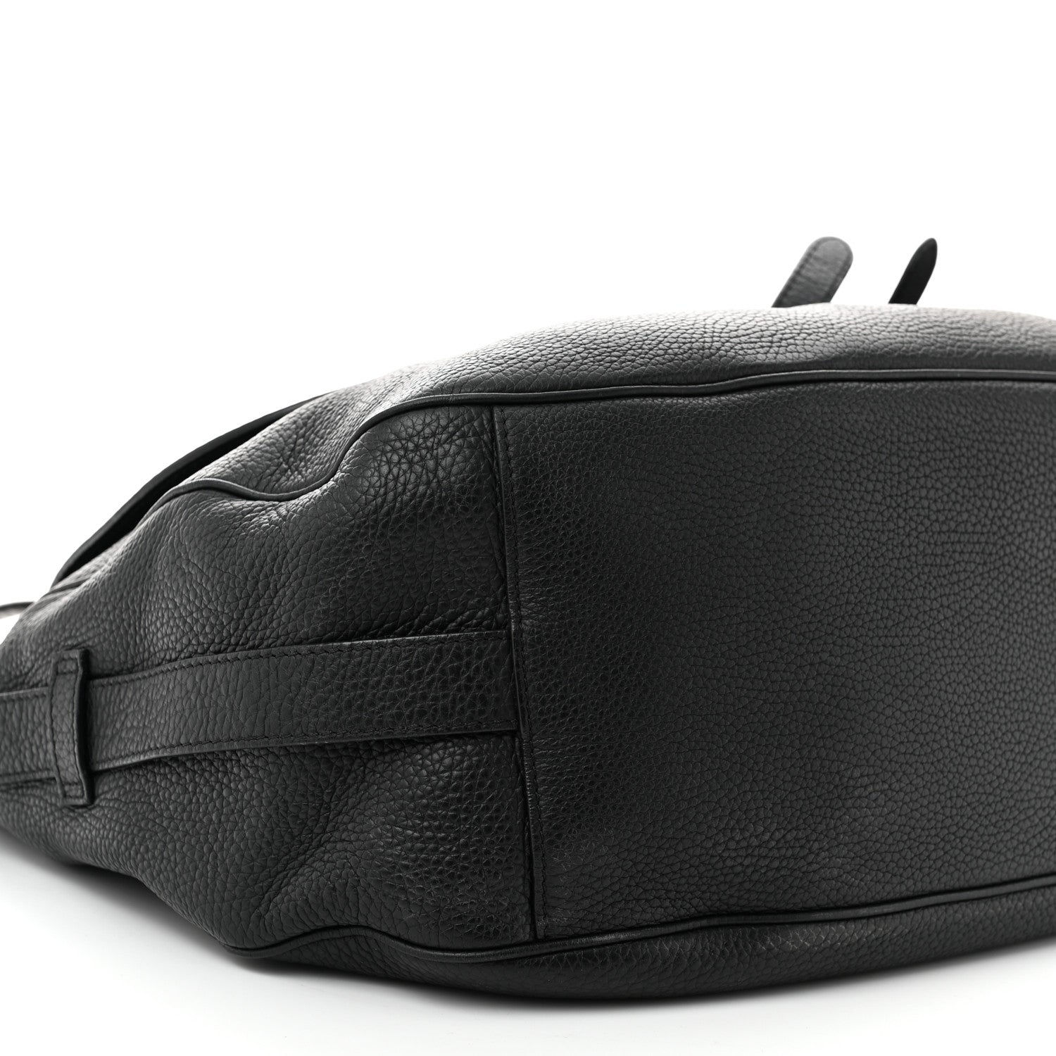 Christian Dior Grained Calfskin Saddle Soft Bag Black