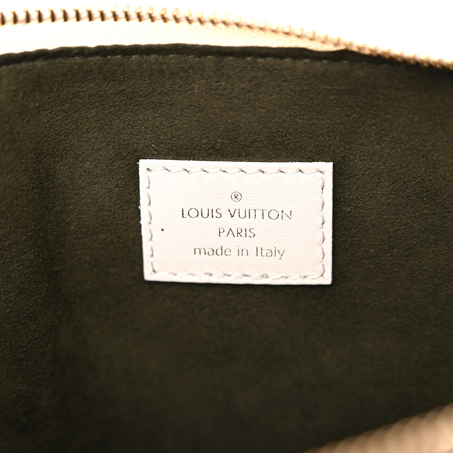 Louis Vuitton Lambskin Embossed Monogram Coussin PM Beige Cream