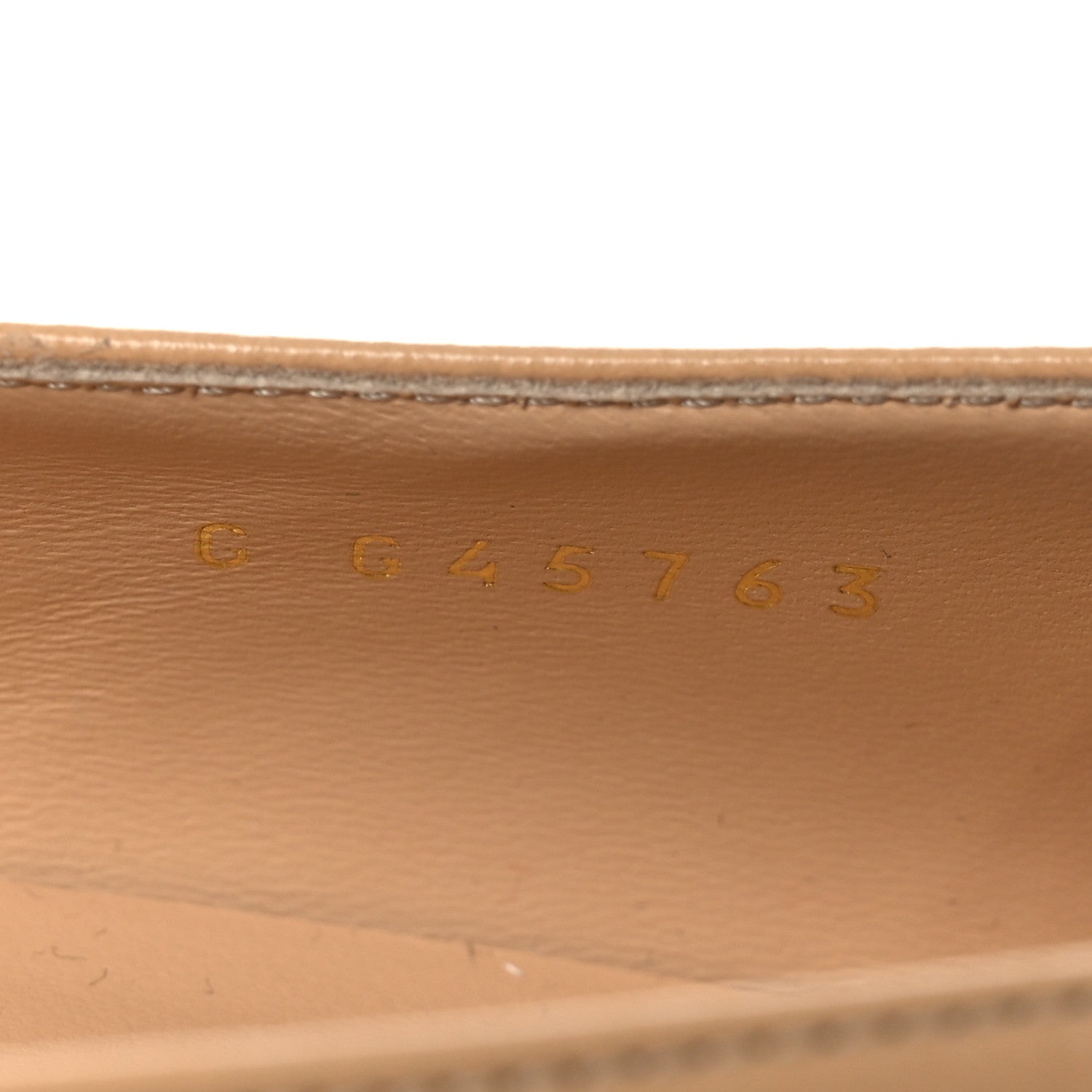 Lambskin Grosgrain Pointed Toe CC Ballet Flats 39 Beige Black
