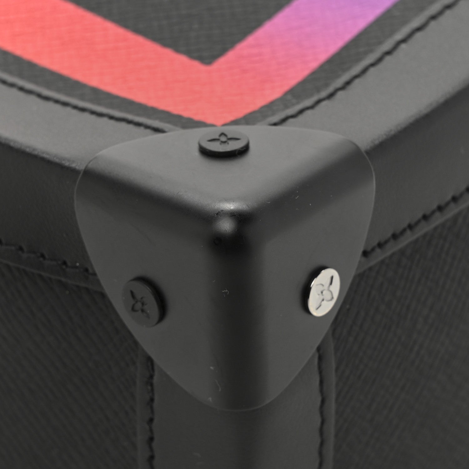 Louis Vuitton Taiga Rainbow Soft Trunk Black