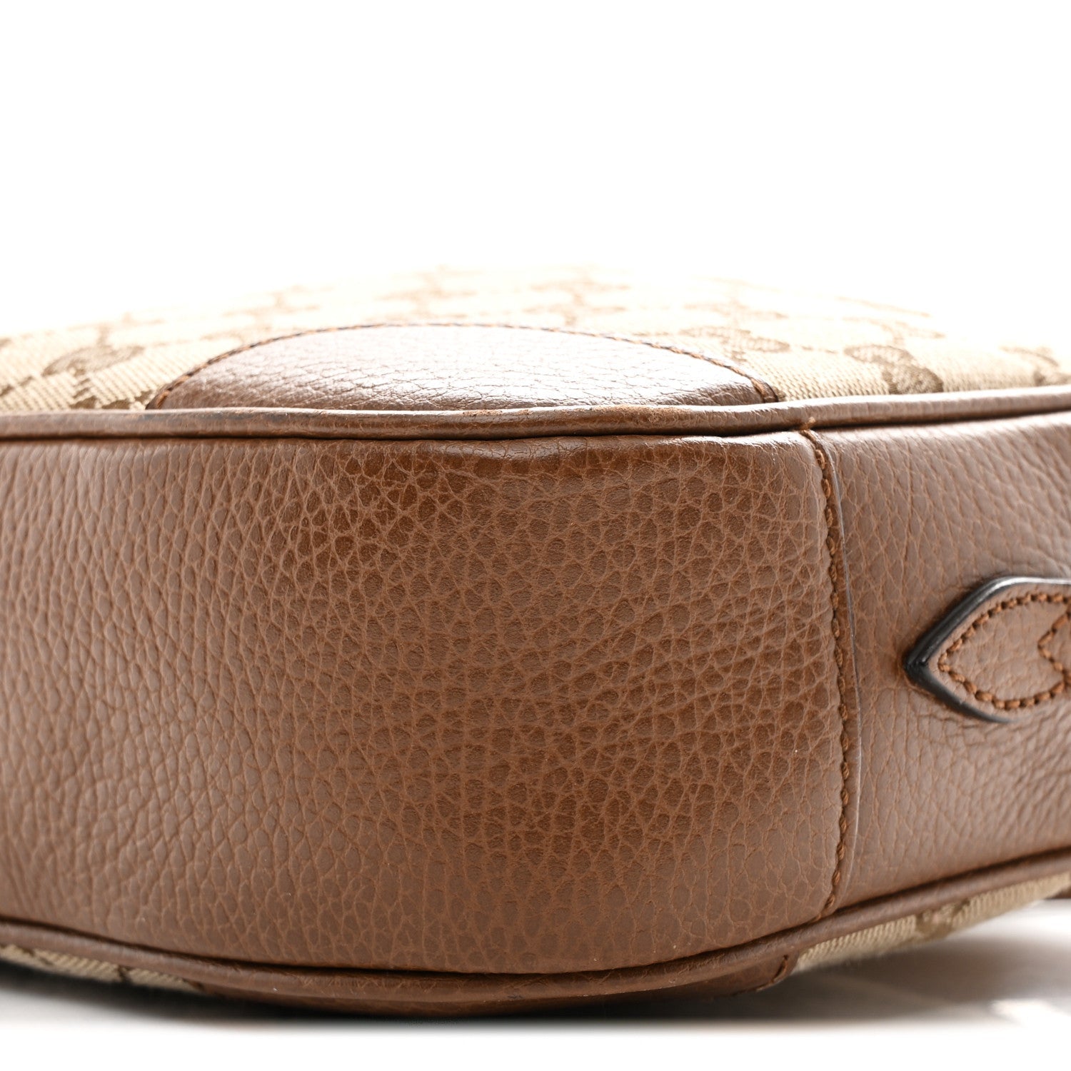 Gucci Monogram Mini Bree Messenger Bag Beige Tabacco