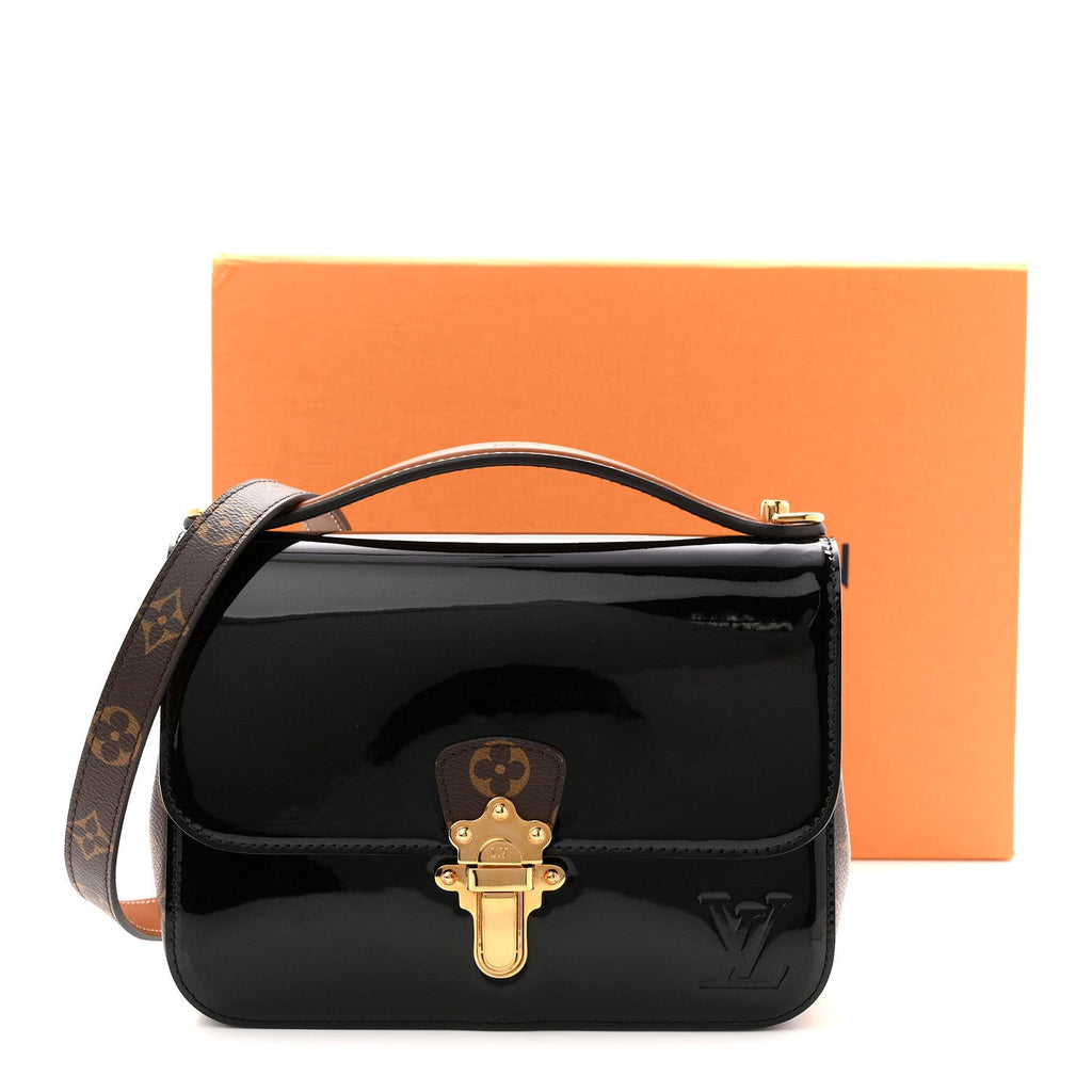 Louis Vuitton Patent Calfskin Monogram Cherrywood BB Black