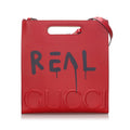 Pre-Loved Gucci Red Calf Leather GucciGhost Tote Italy
