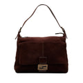 FENDI FF Suede Shoulder Bag