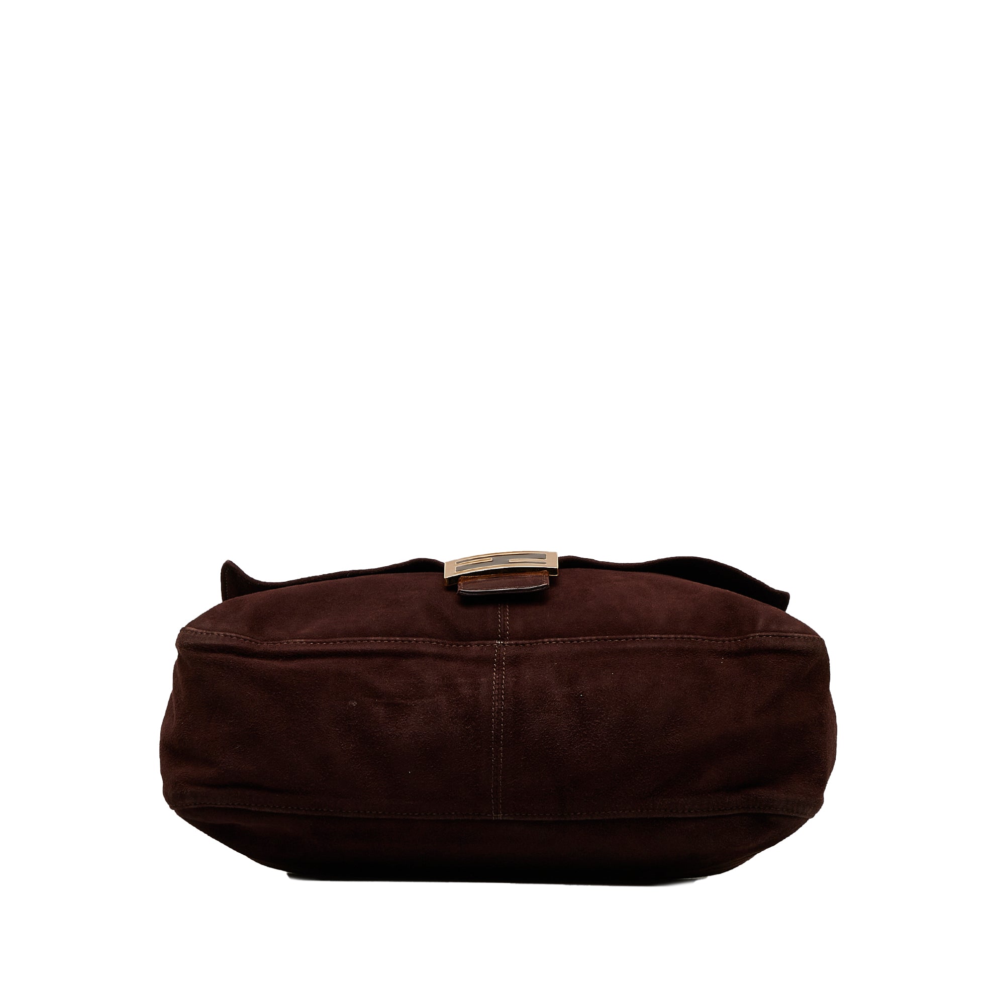 FENDI FF Suede Shoulder Bag