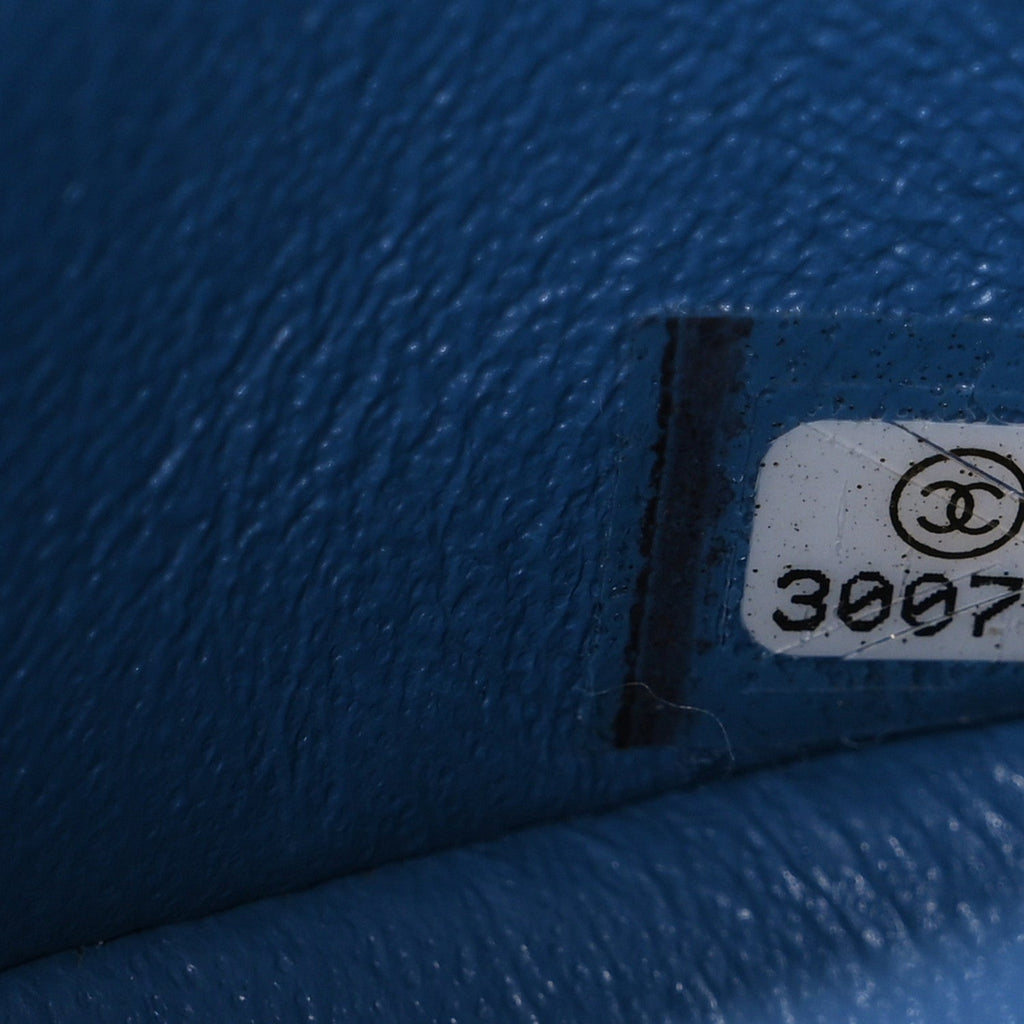 Chanel Caviar Quilted Medium Double Flap Blue