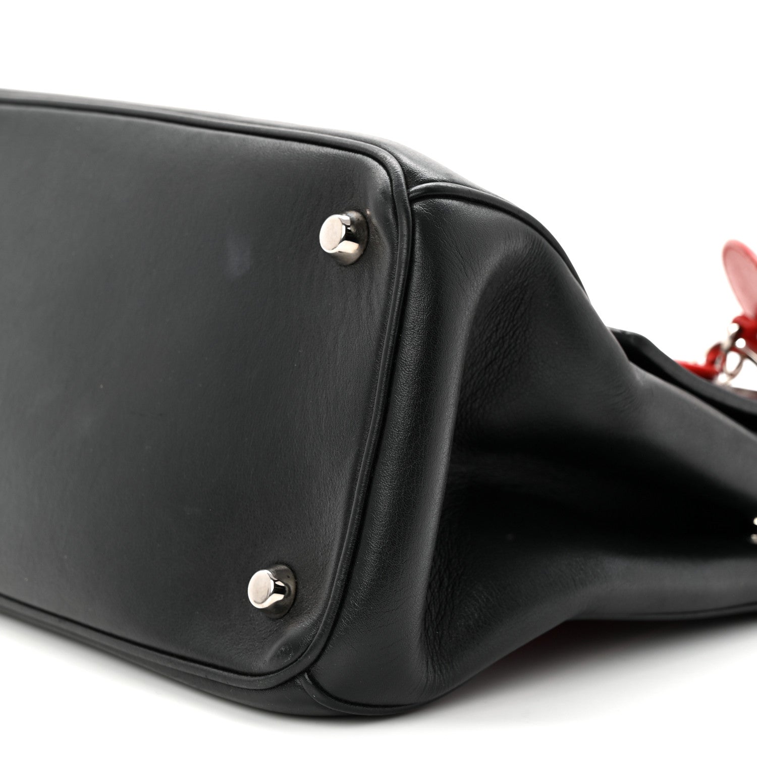 Christian Dior Smooth Calfskin Tri-Color Small Be Dior Flap Black Blue Red