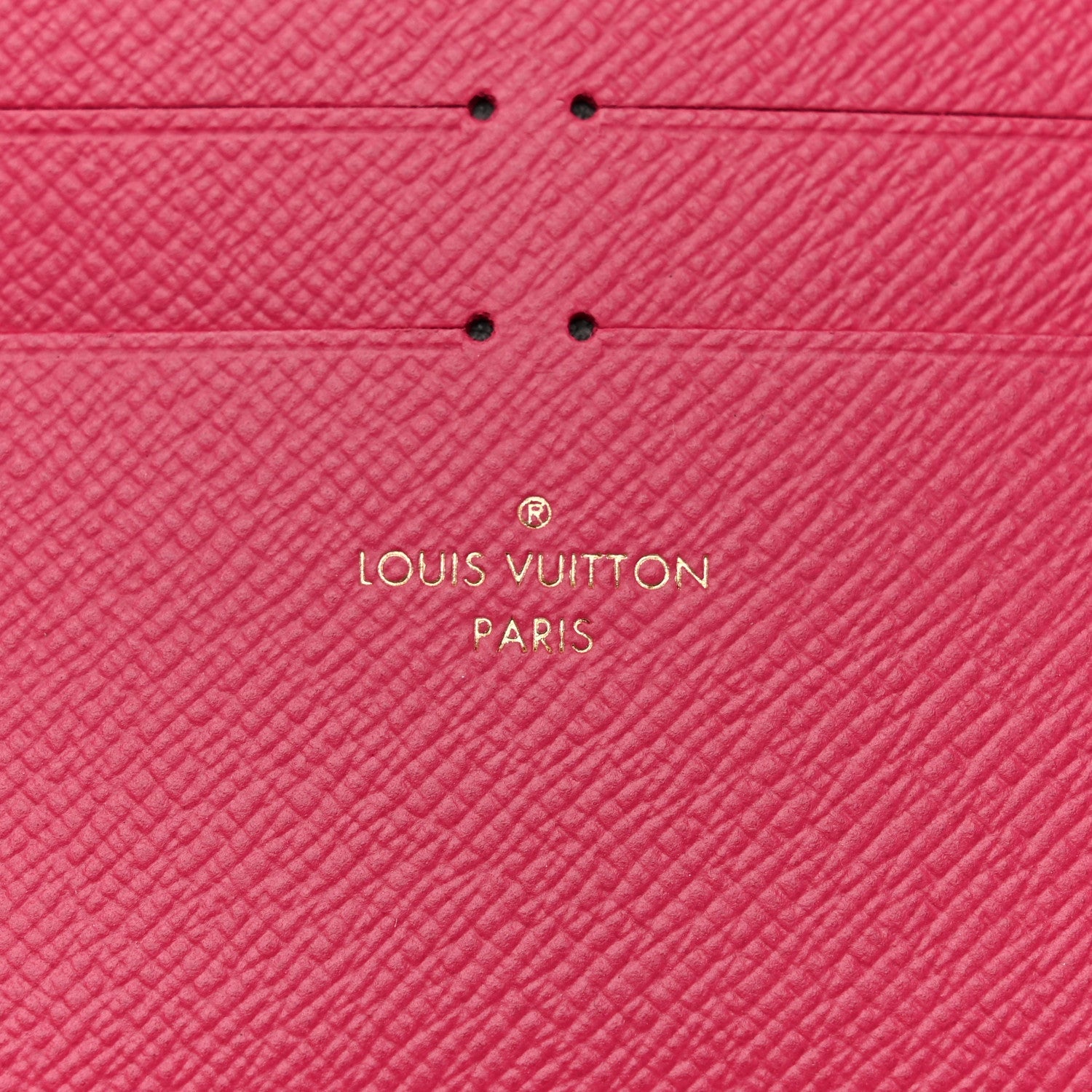 Louis Vuitton Calfskin Felicie Card Holder Insert Fuchsia