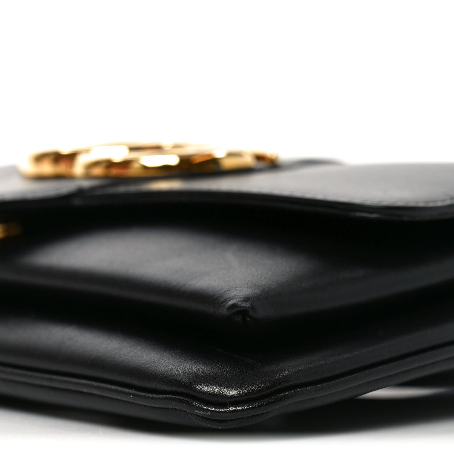 Gucci Vitello Palmellato Lux Small Arli Flap Shoulder Bag Black