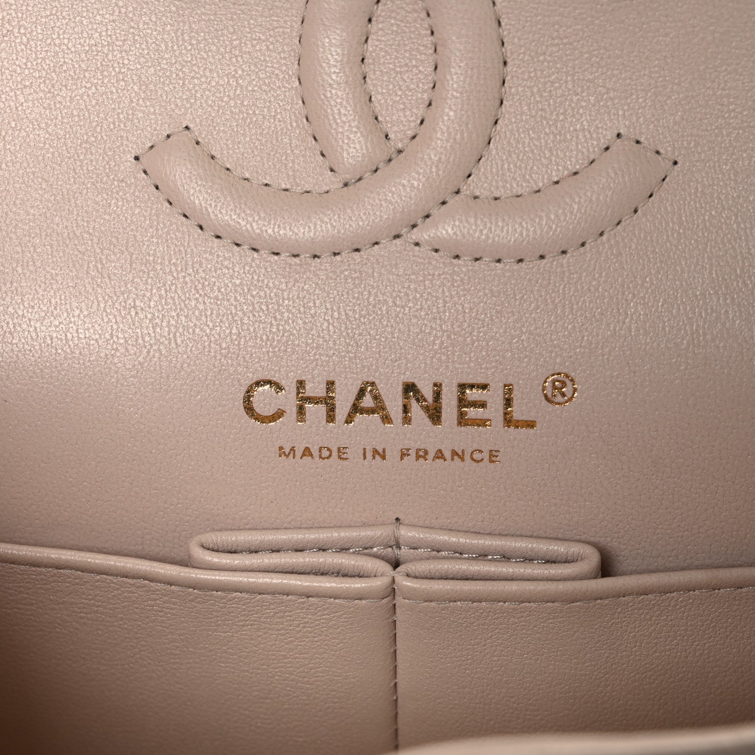 Chanel Caviar Quilted Small Double Flap Beige