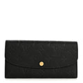 Louis Vuitton Empreinte Emilie Wallet Black Dune