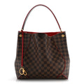 Louis Vuitton Damier Ebene Caissa Hobo Cherry