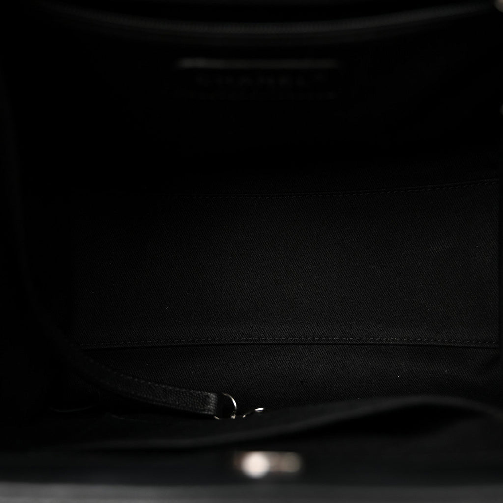 Chanel Caviar Quilted Medium CC Bucket Bag Black