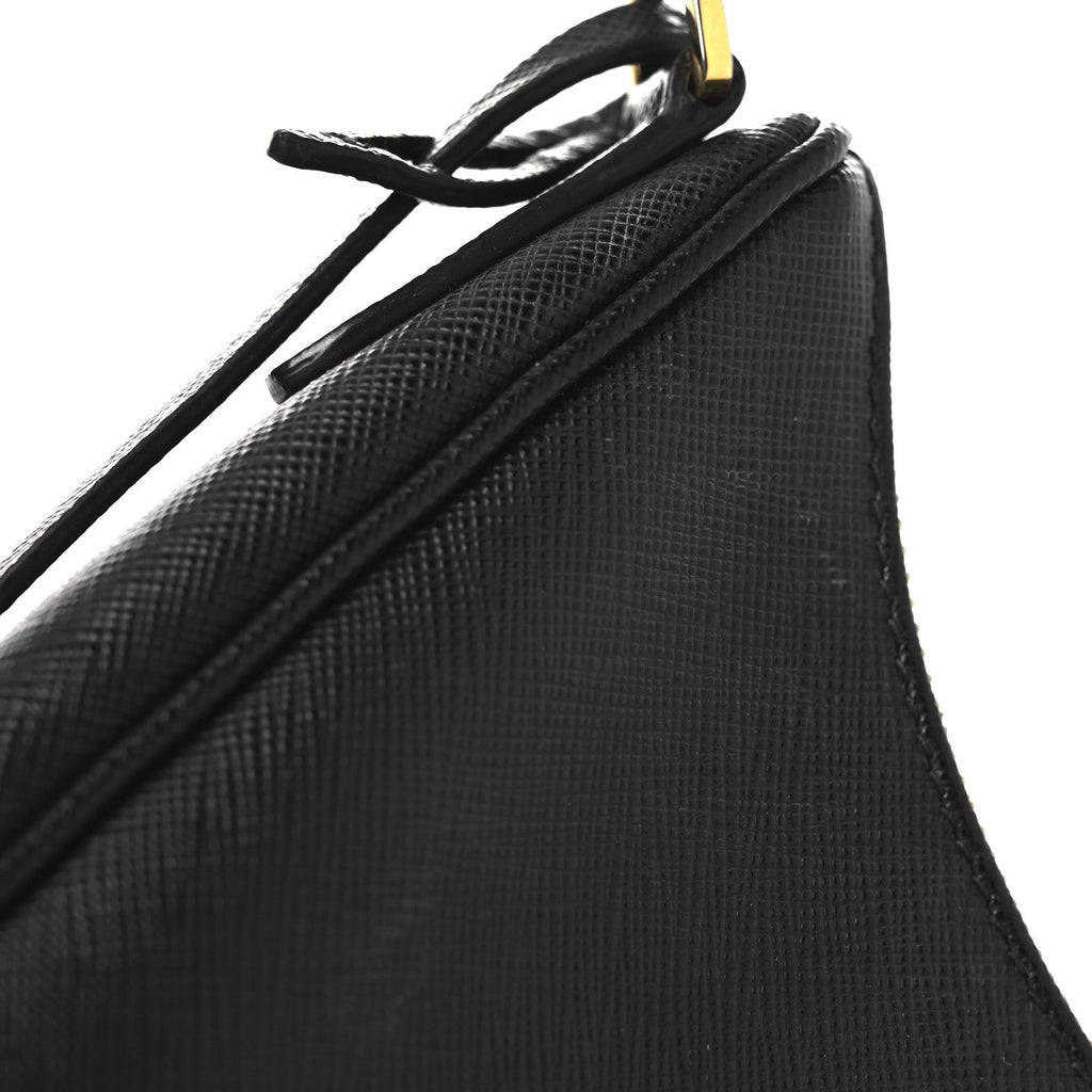 Prada Saffiano Lux Re-Edition 2005 Shoulder Bag Black