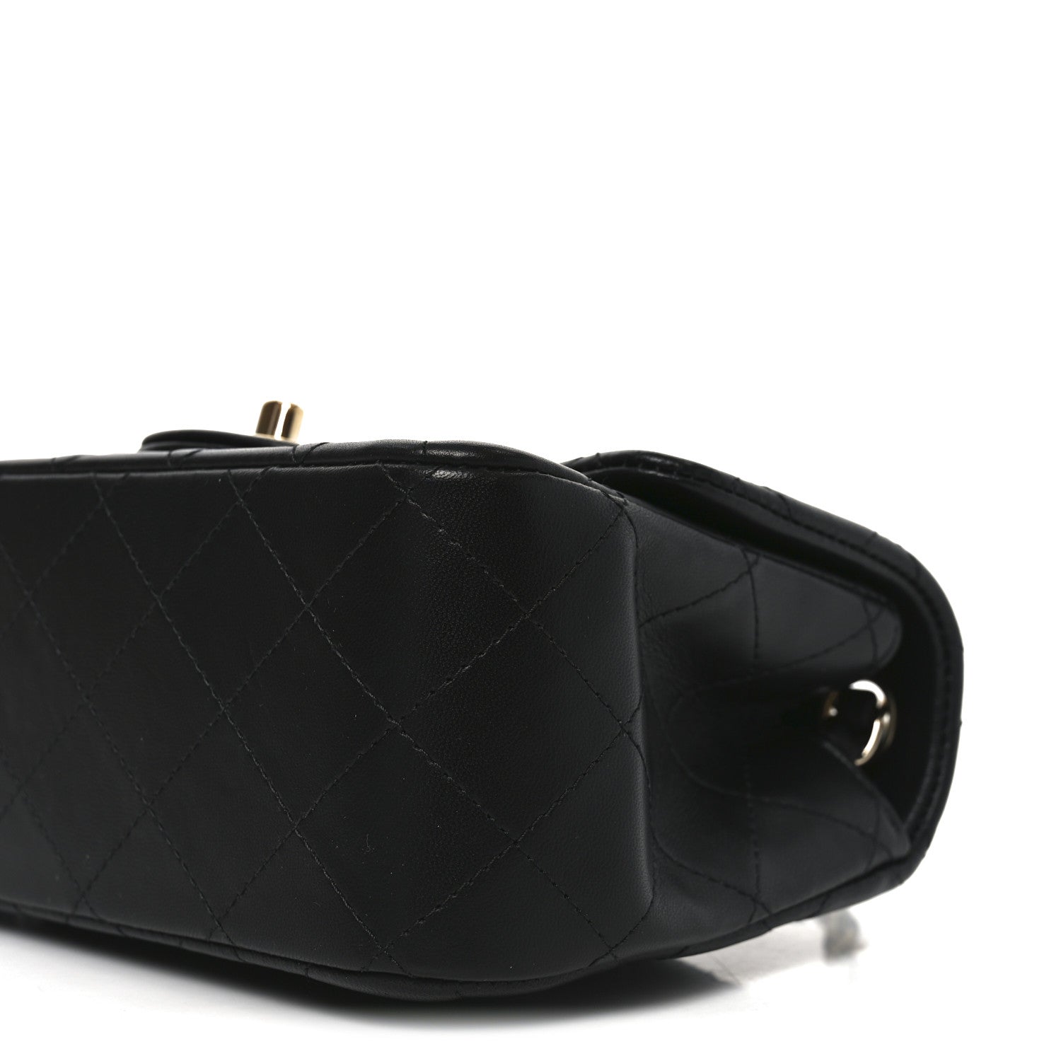 Chanel Lambskin Quilted Mini Square Flap Black
