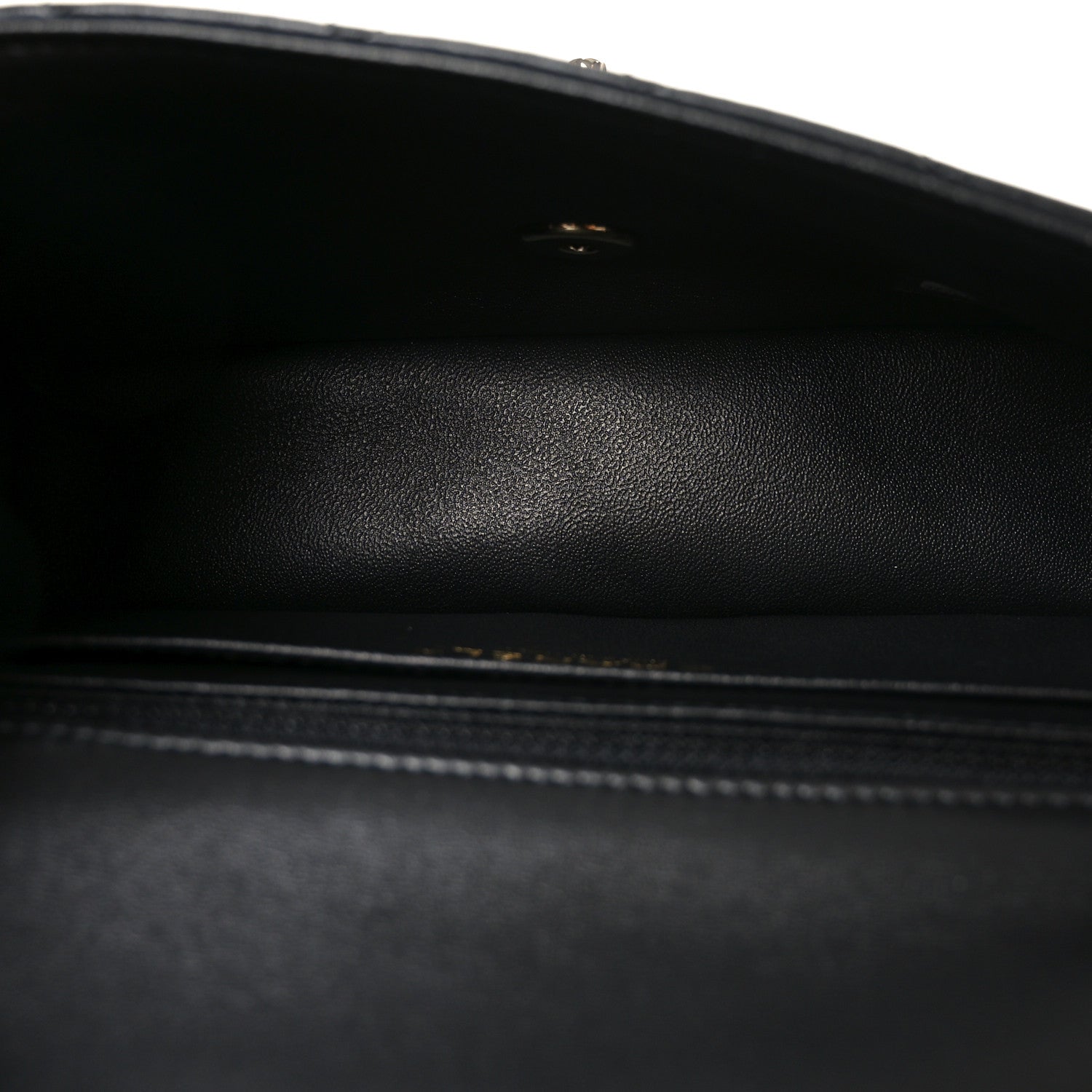 Chanel Lambskin Quilted Mini Rectangular Flap Black