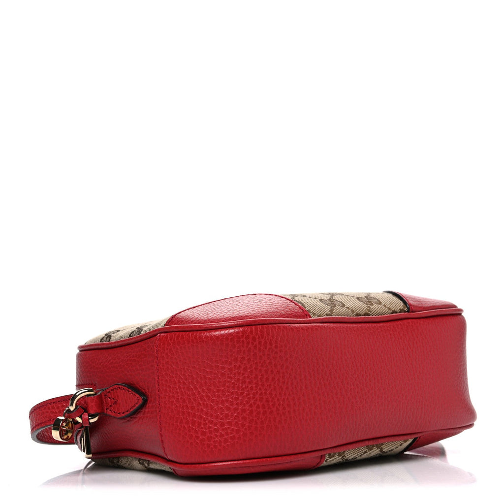 Gucci Monogram Mini Bree Messenger Bag Red