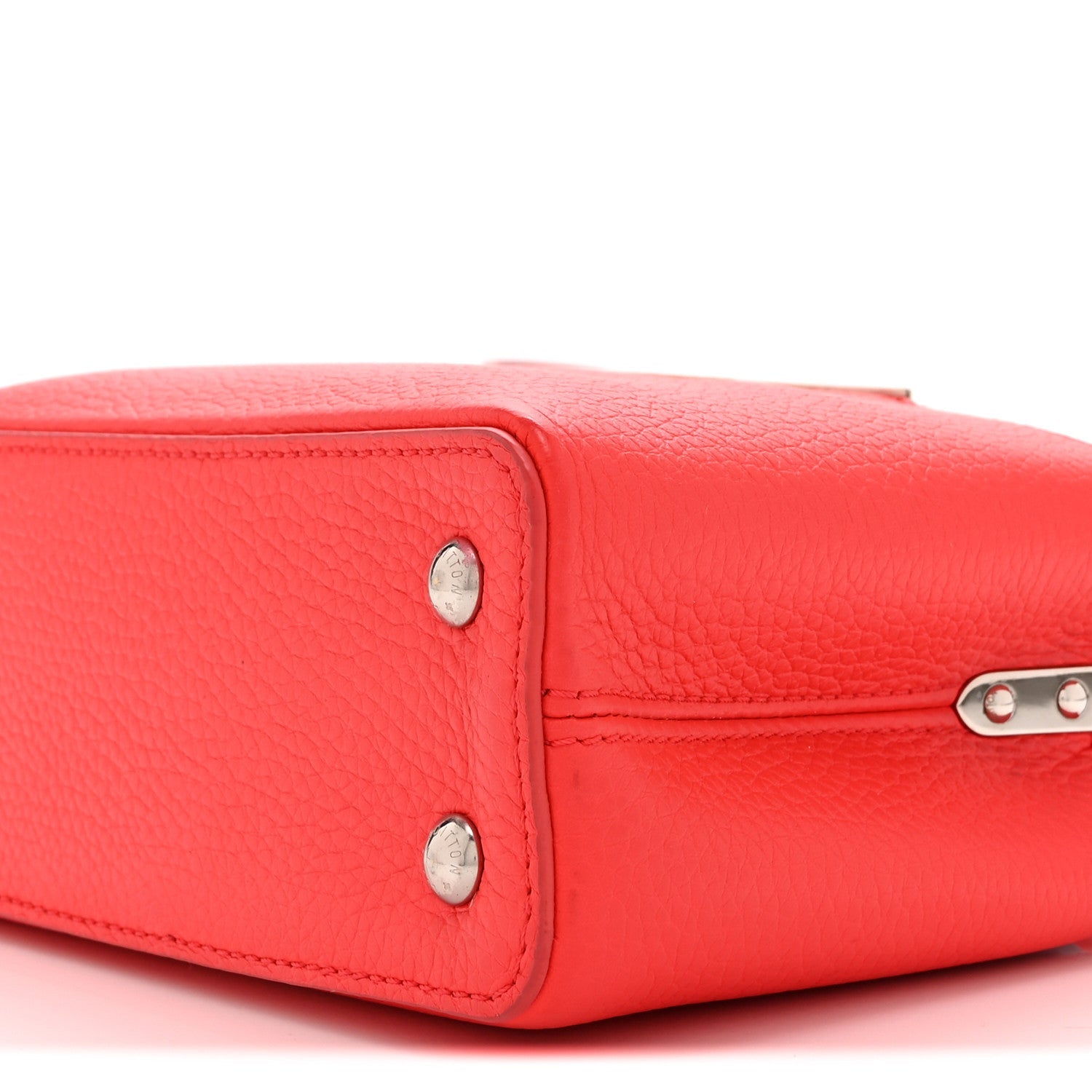 Louis Vuitton Taurillon Capucines Mini Coral Olympe Blue