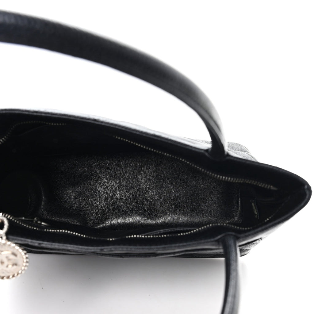 Chanel Caviar Quilted Medallion Tote Black