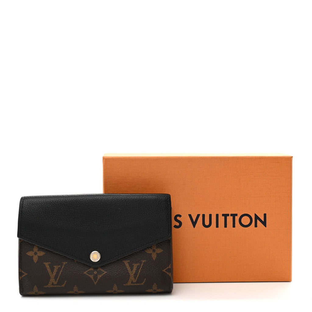 Louis Vuitton Monogram Pallas Compact Wallet Black