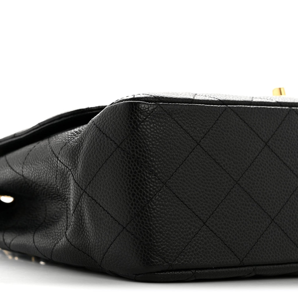 Chanel Caviar Quilted Jumbo Single Flap Black