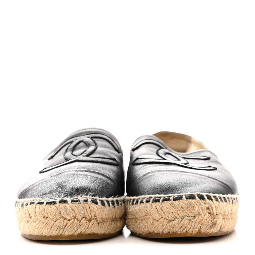 Lambskin CC Espadrilles 38 Dark Navy
