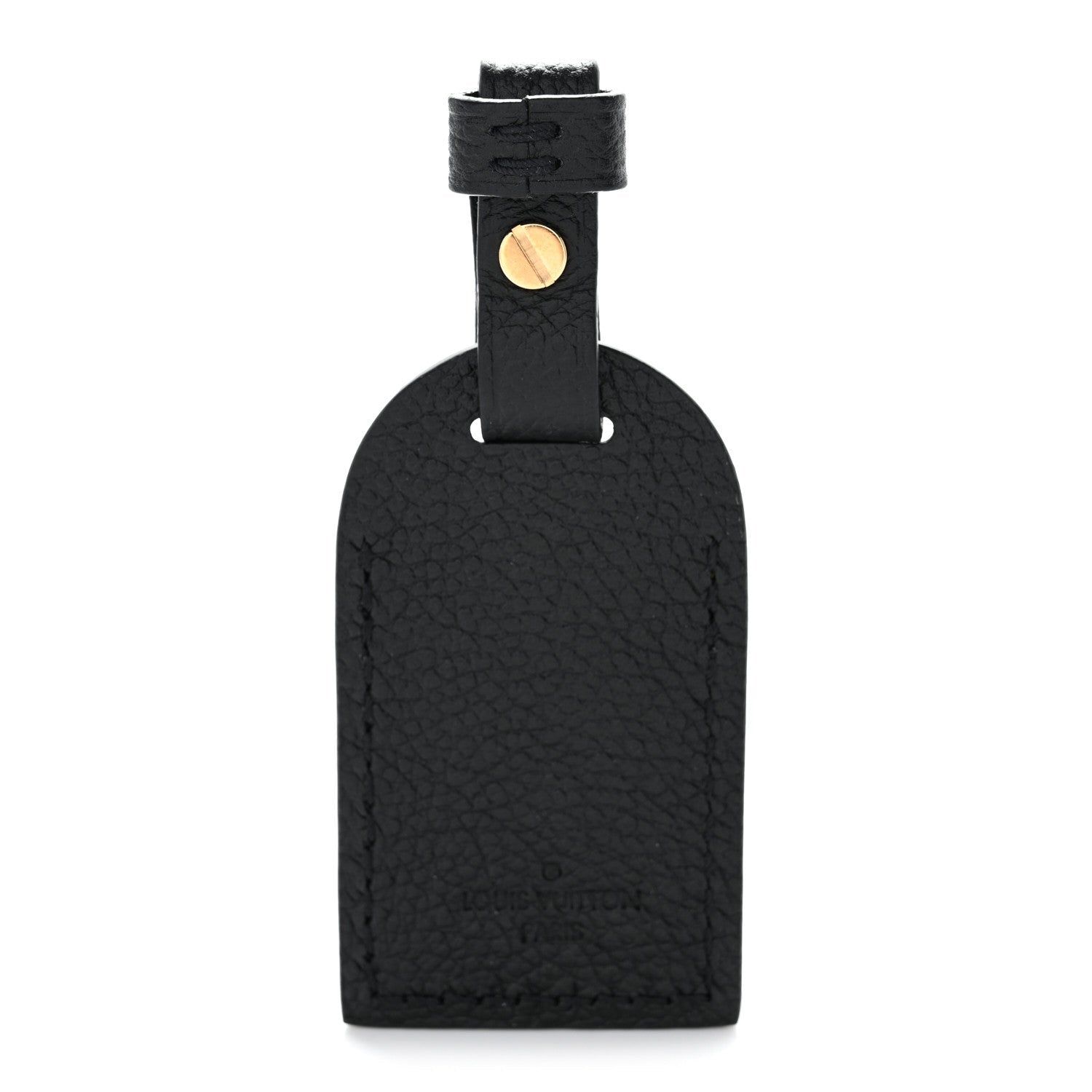 Louis Vuitton Calfskin Carryall Luggage Tag Black