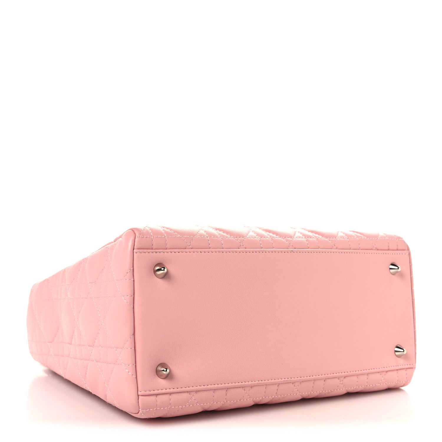 Christian Dior Lambskin Cannage Medium Lady Dior Light Pink