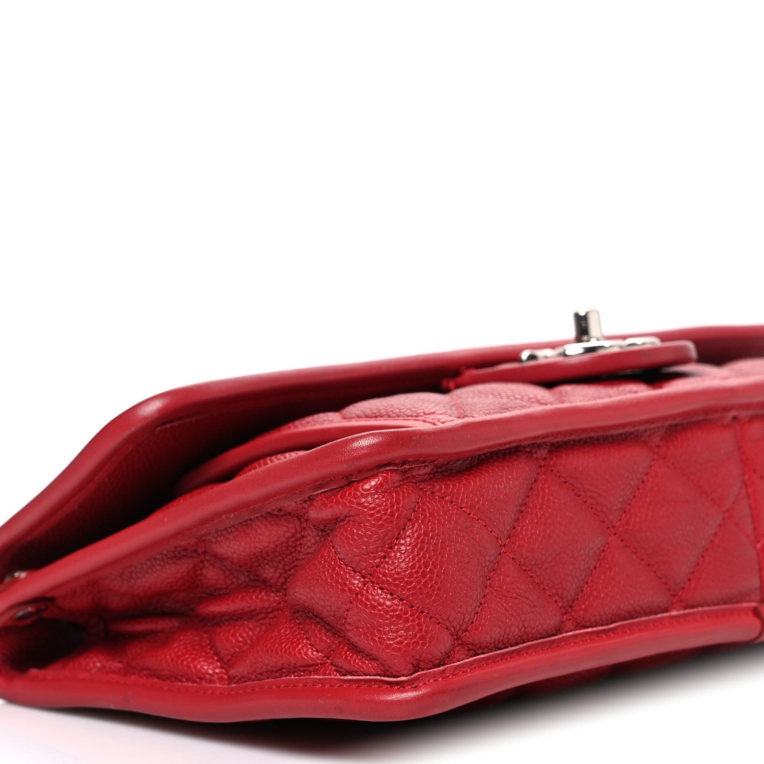 Chanel Caviar Quilted Medium French Riviera Flap Red