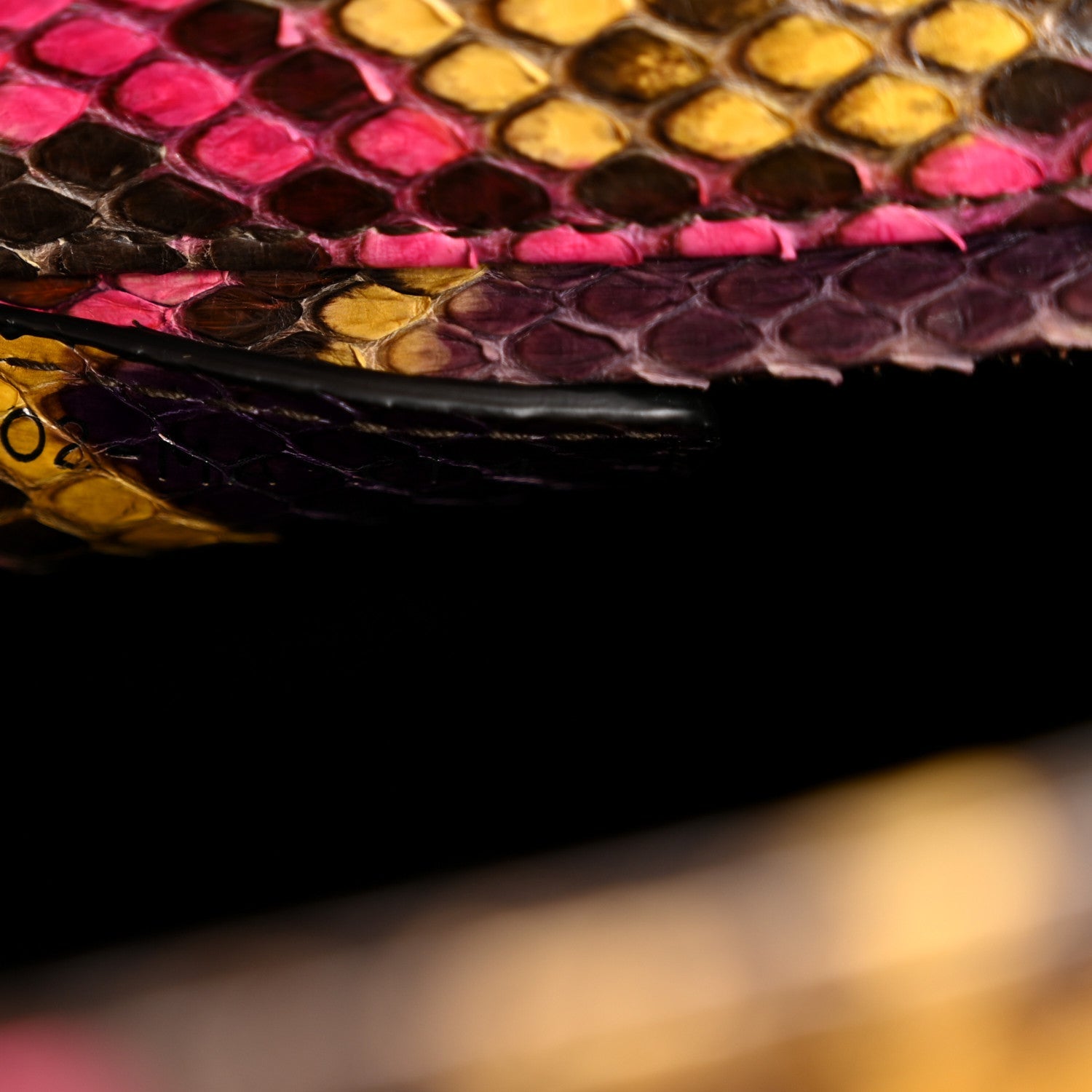 Christian Dior Snakeskin Medium Lady Dior Multicolor