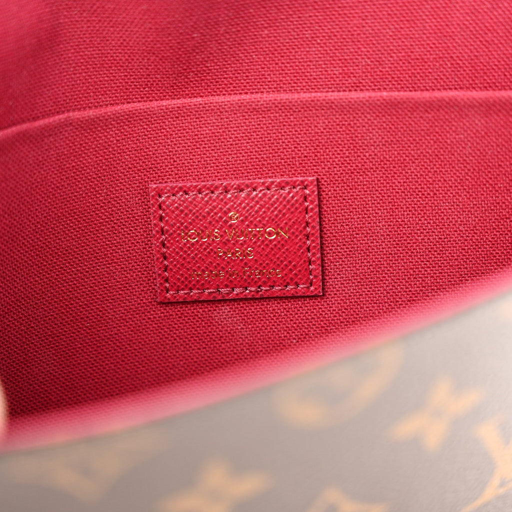 Louis Vuitton Monogram Pochette Felicie Chain Wallet Fuchsia