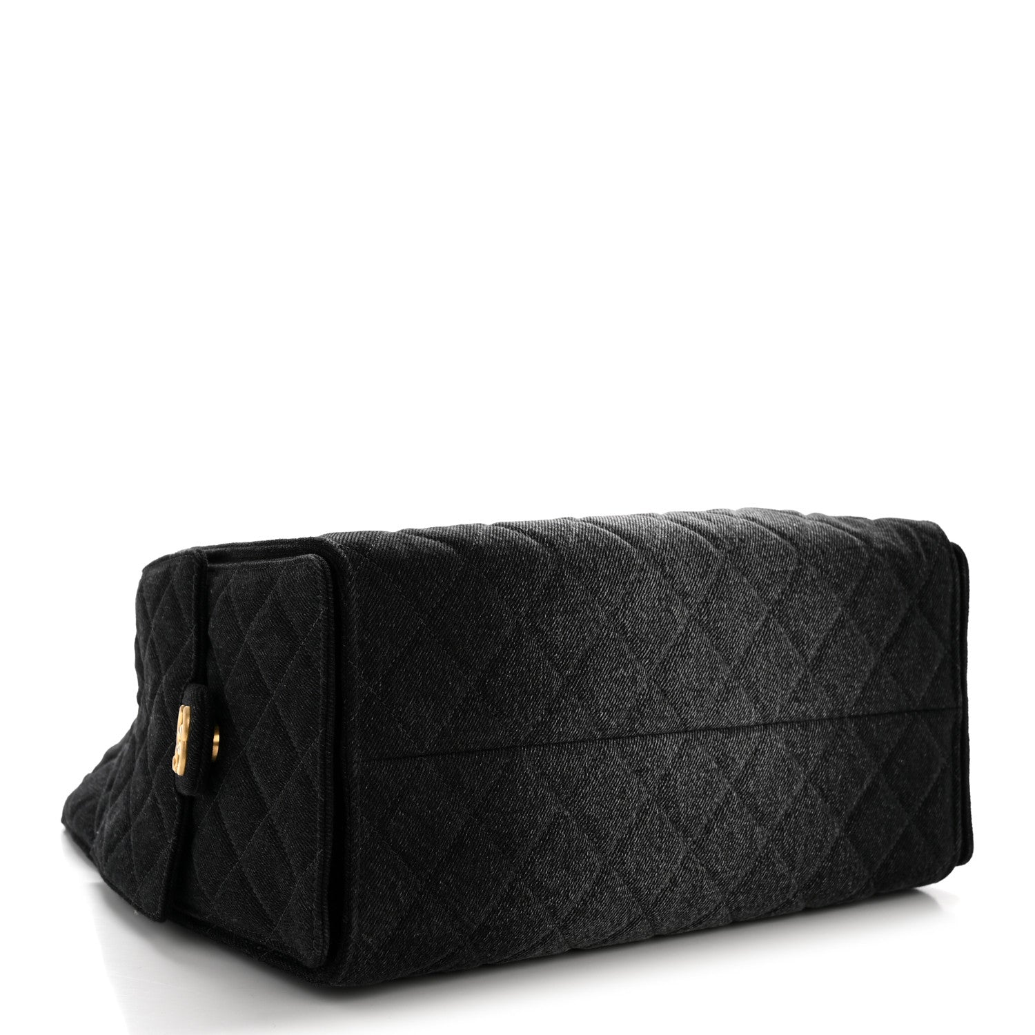 Chanel Washed Denim Quilted Medium Chanel 25 Handbag Black
