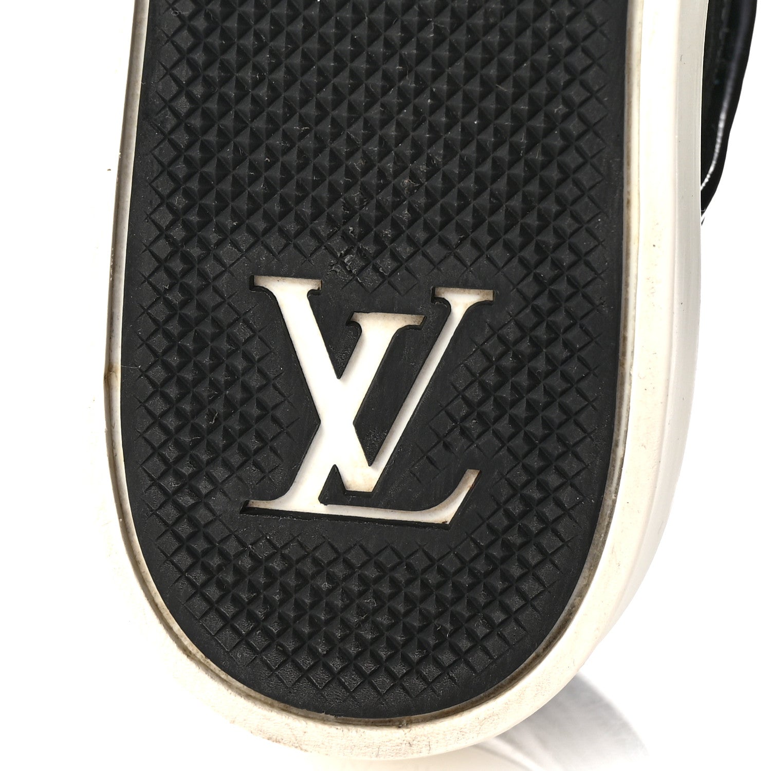 Louis Vuitton Patent Calfskin Monogram High Top Sneakers 36 Black