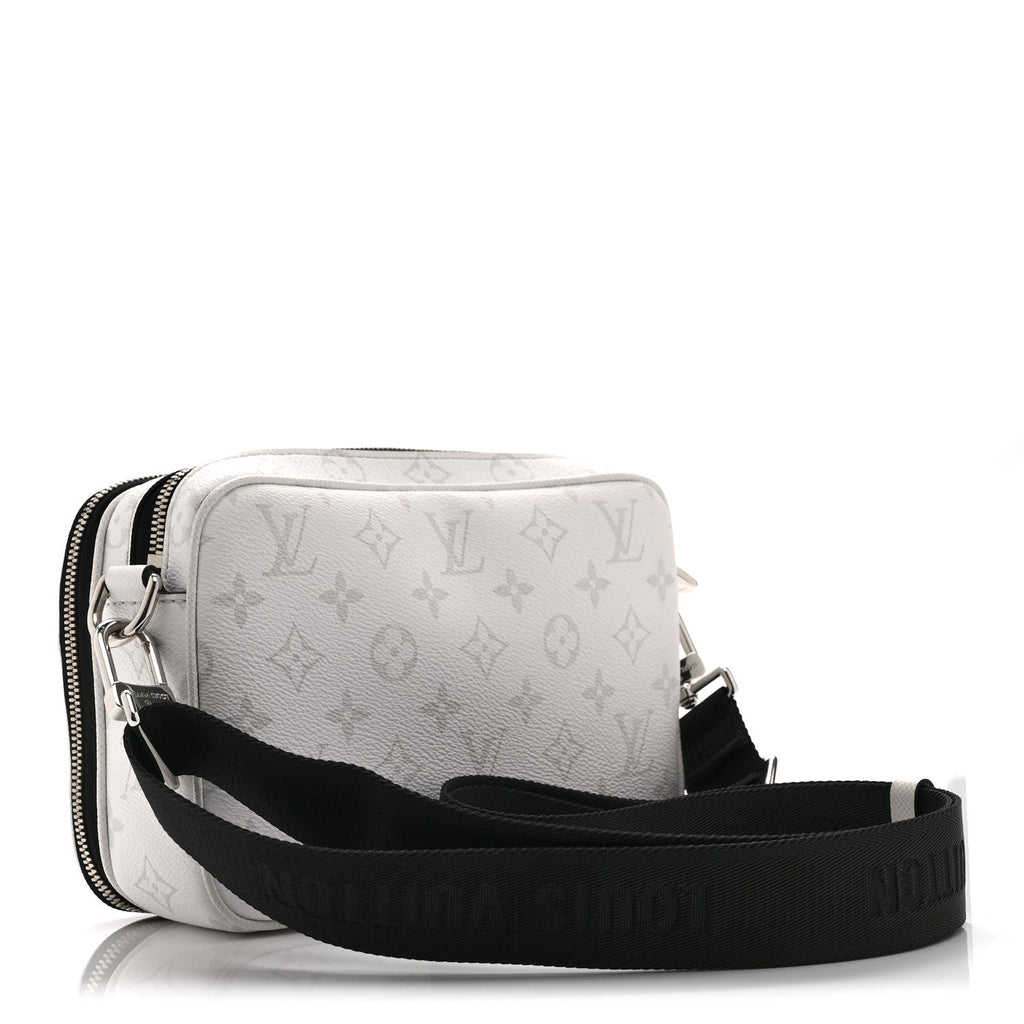 Louis Vuitton Taiga Monogram Alpha Messenger Optic White