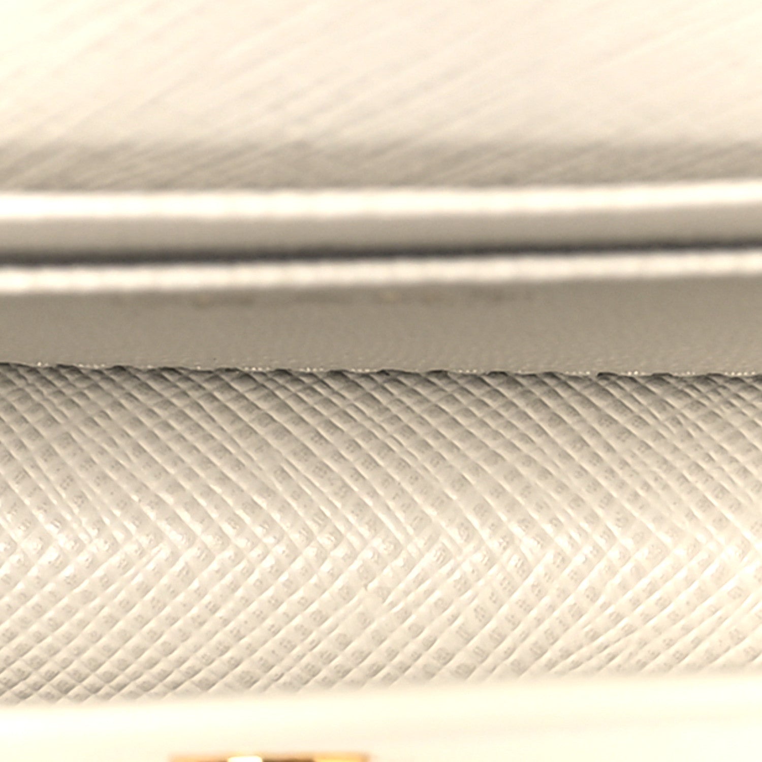 Prada Saffiano Card Holder With Chain Talco