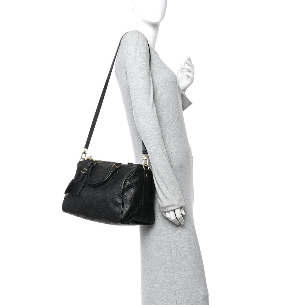 Louis Vuitton Empreinte Monogram Speedy Soft 30 Black