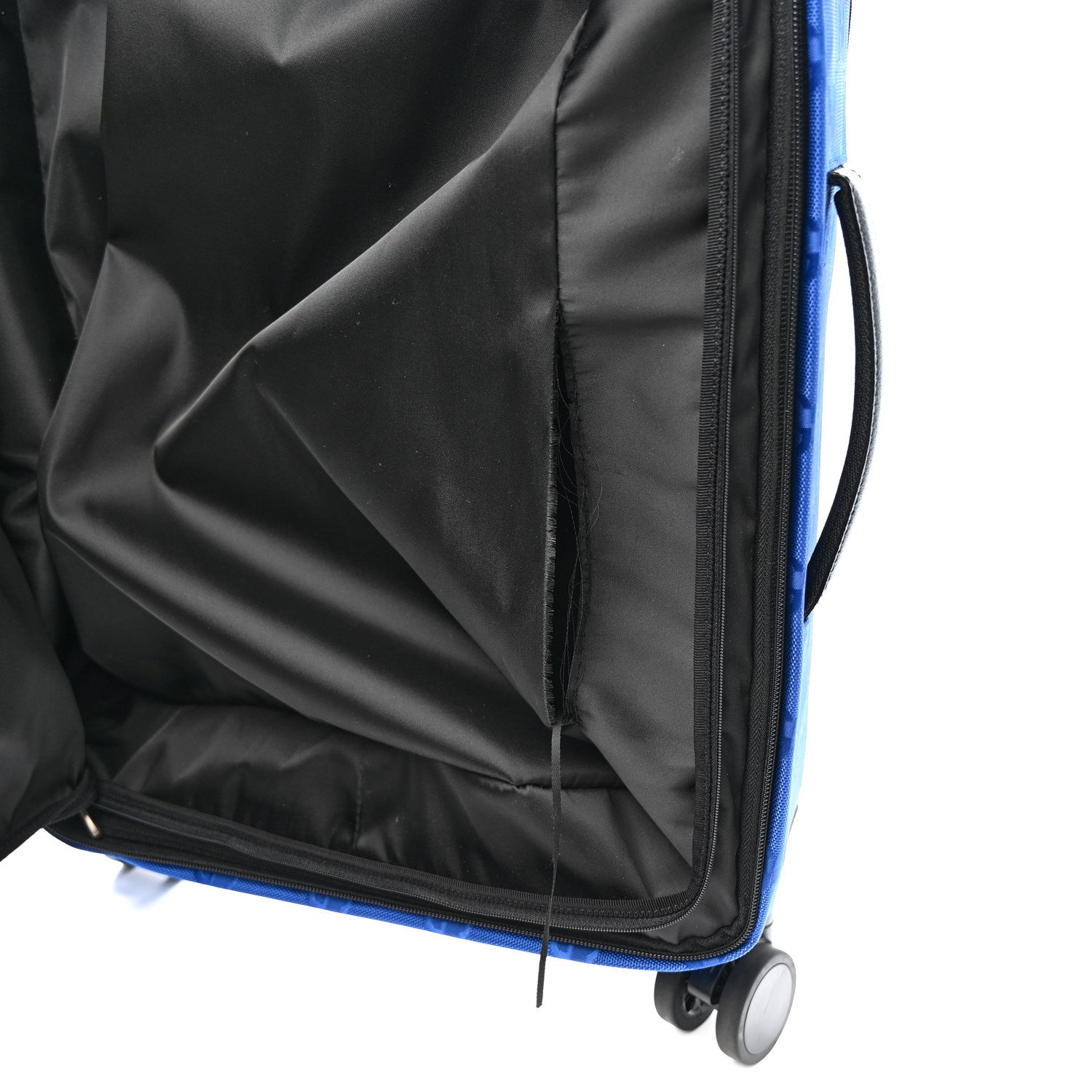 Gucci Econyl Nylon Monogram Off The Grid Suitcase Guilted Blue Black