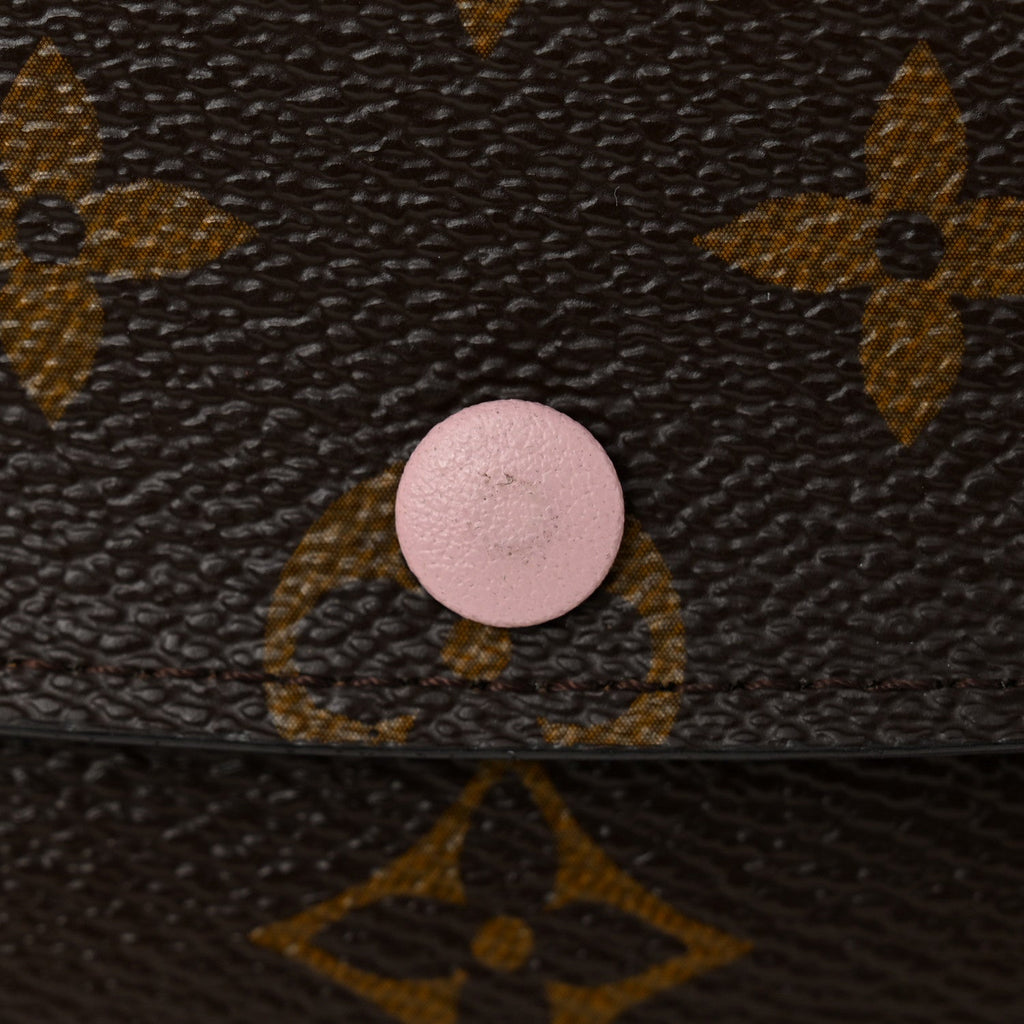 Louis Vuitton Monogram Emilie Wallet Rose Ballerine