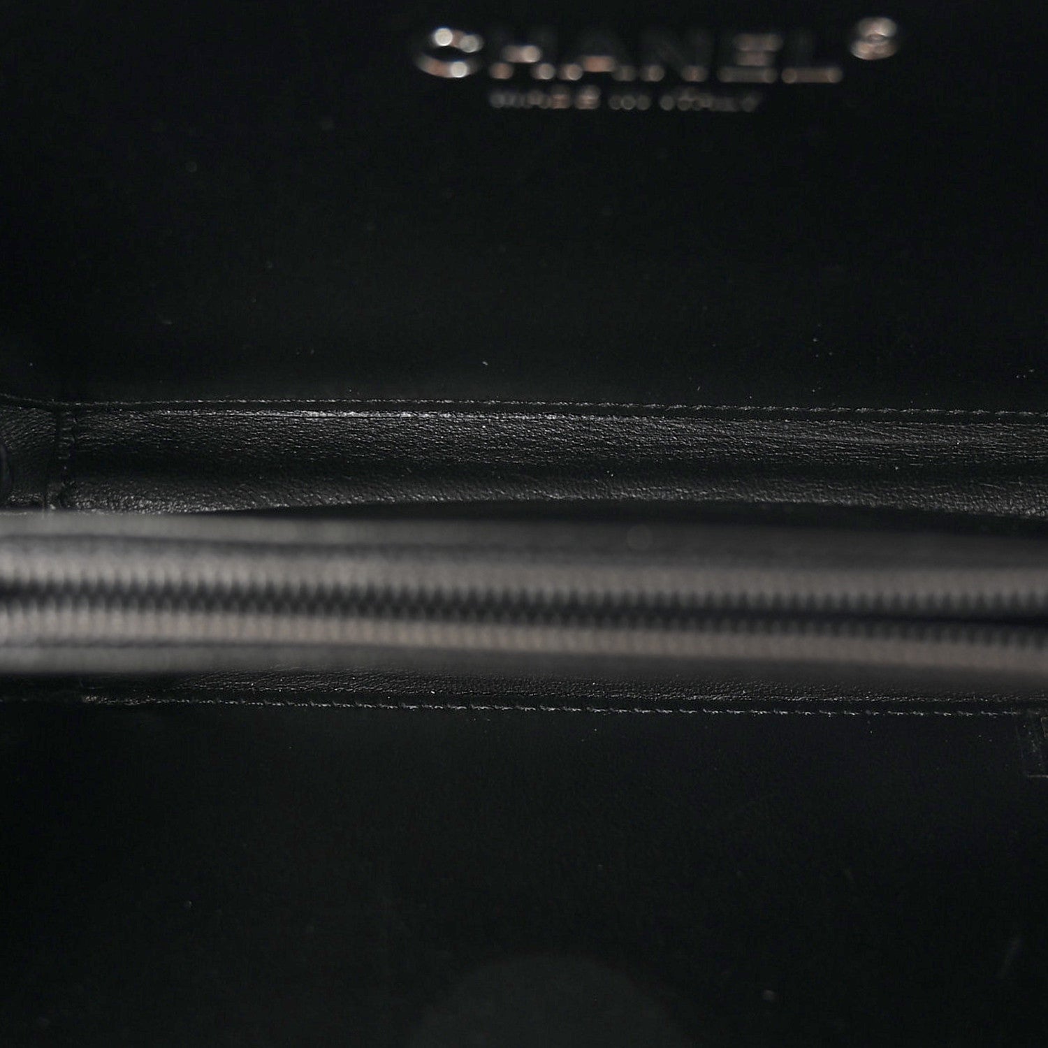 Chanel Plexiglass Barcode Boy Brick Lego Clutch Black