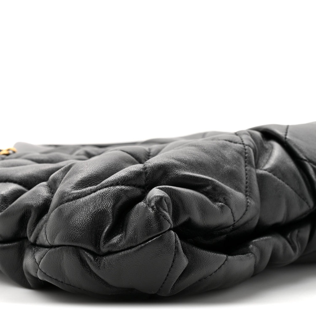 Chanel Lambskin Quilted Bow Bag Black