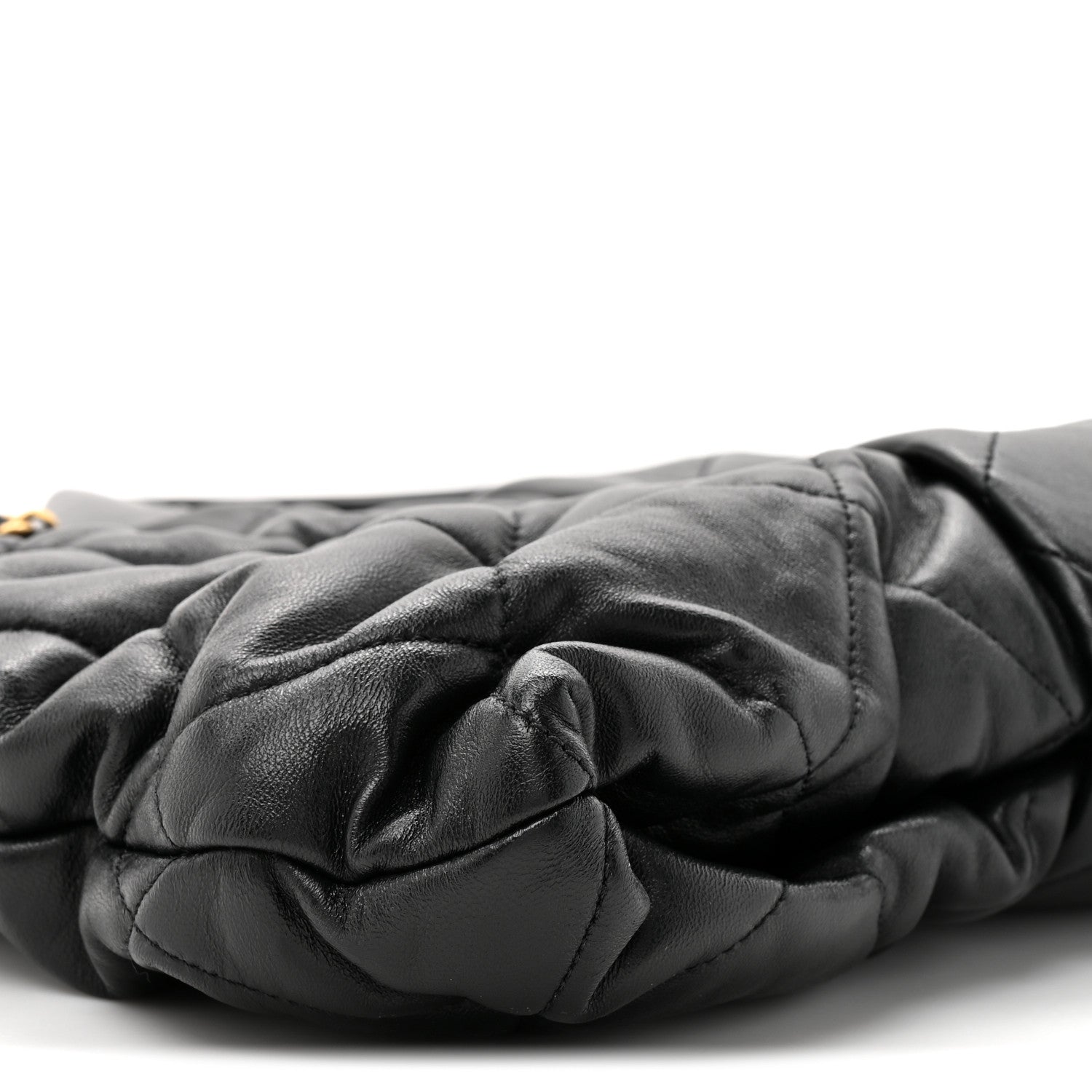 Chanel Lambskin Quilted Bow Bag Black
