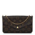 Louis Vuitton Monogram Pochette Felicie Chain Wallet Fuchsia