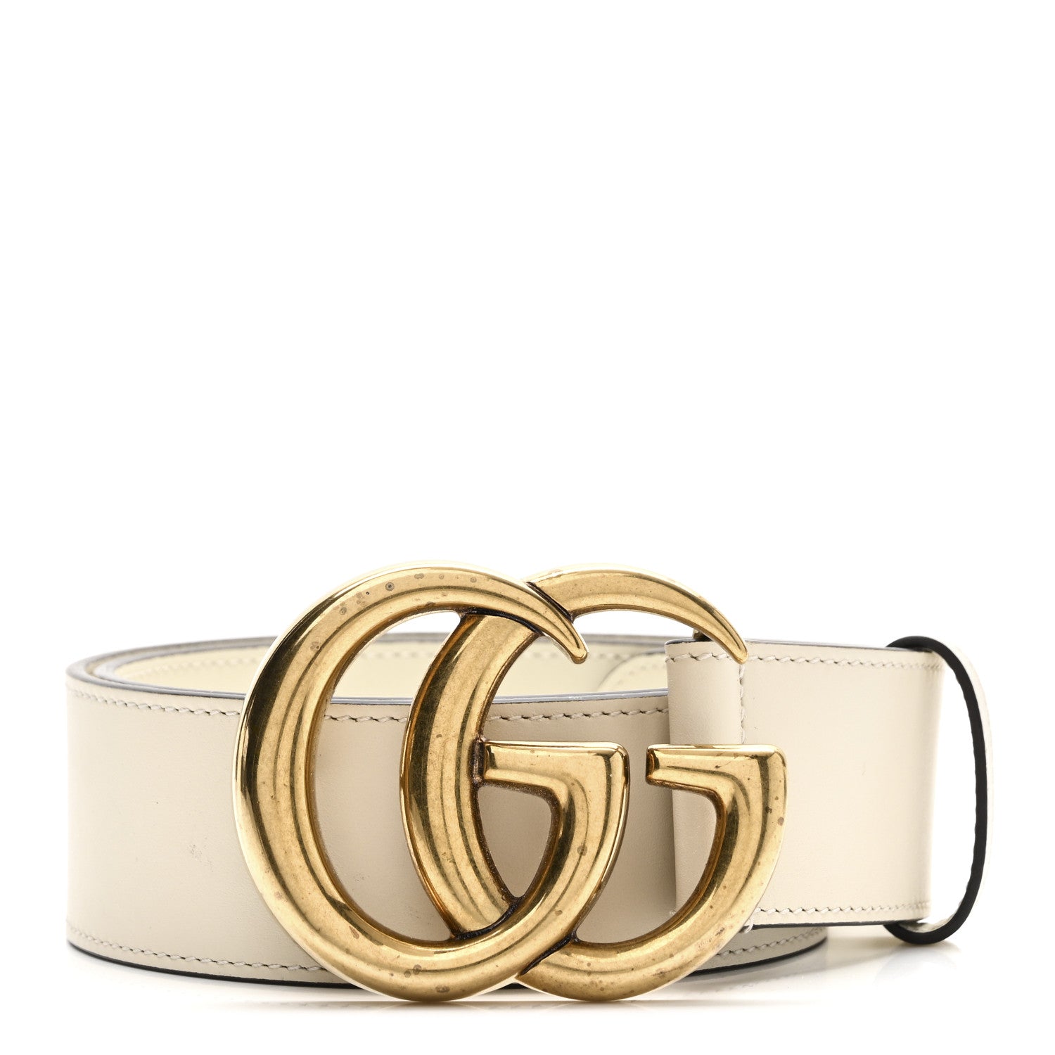 Gucci Calfskin Double G 40mm Belt 70 28 Mystic White